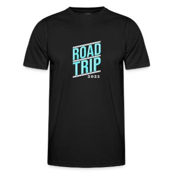 Road Trip - Men's Functional T-Shirt - black - Front - AI Model Male 178 dark (178cm)