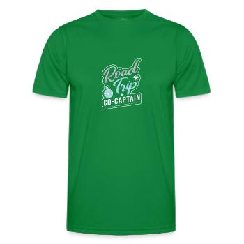 Road Trip - T-shirt sport Homme - vert - Devant - AI Model Male 178 dark (178cm)