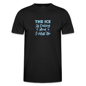 Eiskunstlauf - Männer Funktions-T-Shirt - Schwarz - Vorne - AI Model Male 178 dark (178cm)