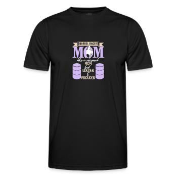 Barrel Racing - Men's Functional T-Shirt - black - Front - AI Model Male 178 dark (178cm)