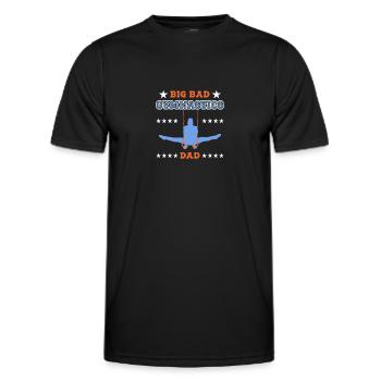 Gymnastik Turnen Turner - Männer Funktions-T-Shirt - Schwarz - Vorne - AI Model Male 178 dark (178cm)