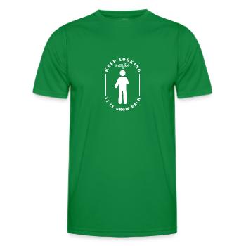 Wheelchair wheelchair access - Men's Functional T-Shirt - kelly green - Front - AI Model Male 178 dark (178cm)