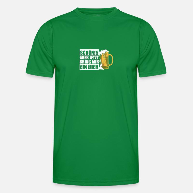 Bring mir ein Bier Biertrinker Bierliebhaber Bier Männer Funktions-T-Shirt