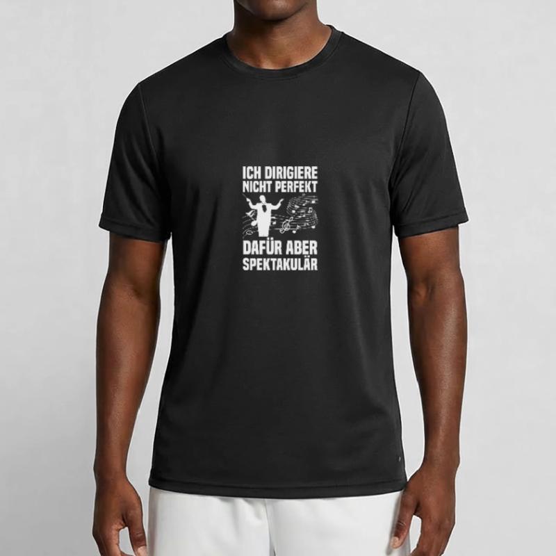 Ich dirigiere Dirigent Chorleiter Dirigenten Männer Funktions-T-Shirt