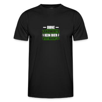 Without Farmer Tractor Farmer Farmer - Men's Functional T-Shirt - black - Front - AI Model Male 178 dark (178cm)