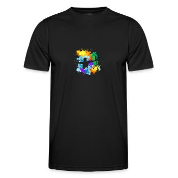 Pfeil und Bogen Bogenschießen Bogenschütze - Männer Funktions-T-Shirt - Schwarz - Vorne - AI Model Male 178 dark (178cm)