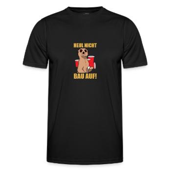 Ne pleurez pas, accumulez-vous ! Beer Pong Beer Pong - T-shirt sport Homme - noir - Devant - AI Model Male 178 dark (178cm)