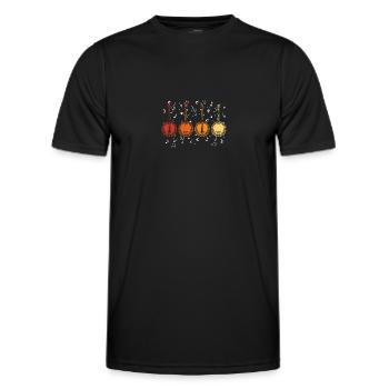 Country Bluegrass Banjo Player - Männer Funktions-T-Shirt - Schwarz - Vorne - AI Model Male 178 dark (178cm)