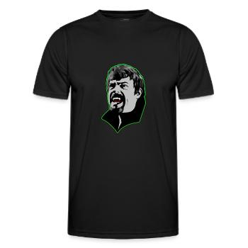 Un homme vampire affamé - vert - T-shirt sport Homme - noir - Devant - AI Model Male 178 dark (178cm)