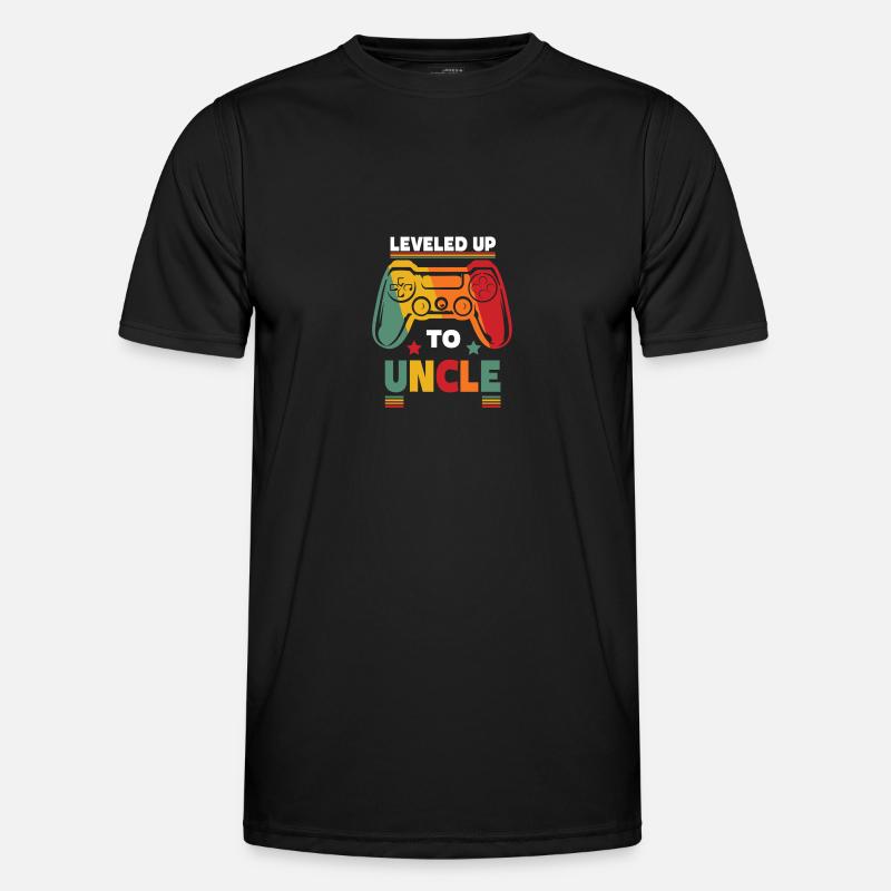 Leveled Up To Uncle Männer Funktions-T-Shirt