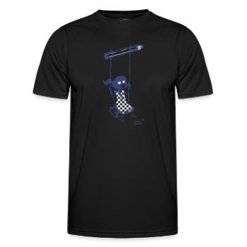 crayon & liberté - T-shirt sport Homme - noir - Devant - AI Model Male 178 dark (178cm)