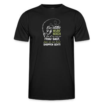 Ein letzter Wurf noch - Männer Funktions-T-Shirt - Schwarz - Vorne - AI Model Male 178 dark (178cm)
