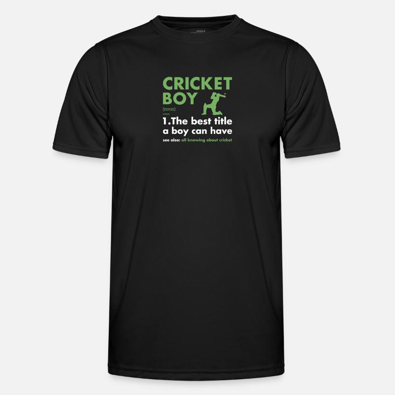 Sport Boy Definition Cricket Männer Funktions-T-Shirt