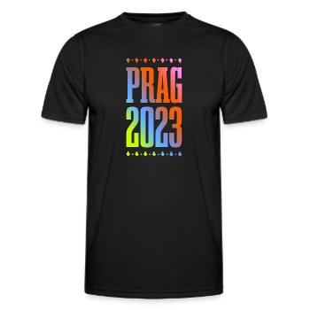 Prague 2023 - T-shirt sport Homme - noir - Devant - AI Model Male 178 dark (178cm)