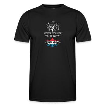Luxembourg Roots - Men's Functional T-Shirt - black - Front - AI Model Male 178 dark (178cm)