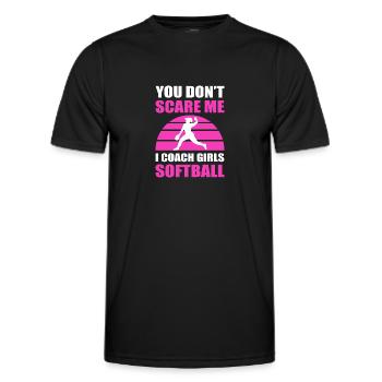 Softball Softball-Spieler - Männer Funktions-T-Shirt - Schwarz - Vorne - AI Model Male 178 dark (178cm)