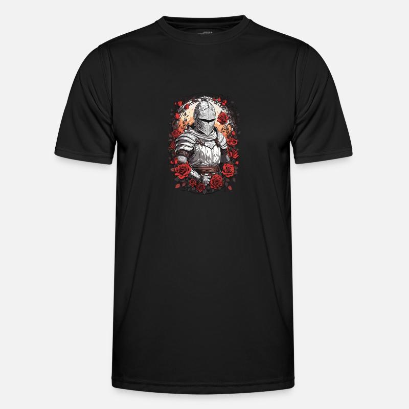 Knight Armor Roses Men's Functional T-Shirt
