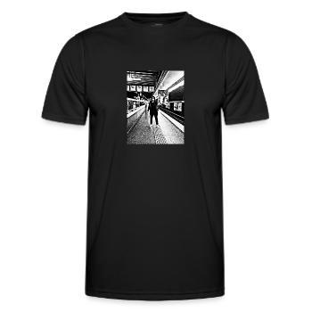 Metro - Männer Funktions-T-Shirt - Schwarz - Vorne - AI Model Male 178 dark (178cm)
