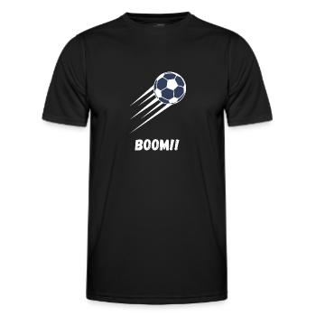 Boom Football - Men's Functional T-Shirt - black - Front - AI Model Male 178 dark (178cm)