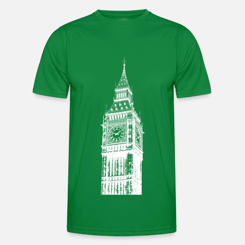 BIG BEN MONUMENTS ANGLETERRE LONDRES STENCIL T-shirt sport Homme