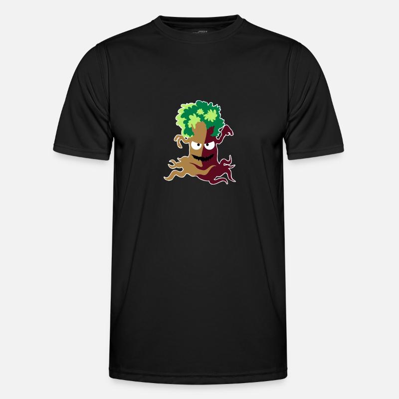 Erd-Elementar - Männer Funktions-T-Shirt - Schwarz