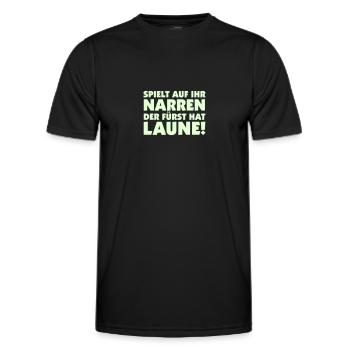 Spielt auf ihr Narren - Männer Funktions-T-Shirt - Schwarz - Vorne - AI Model Male 178 dark (178cm)