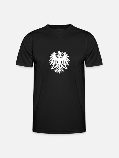 Adler 2 - Männer Funktions-T-Shirt - Schwarz