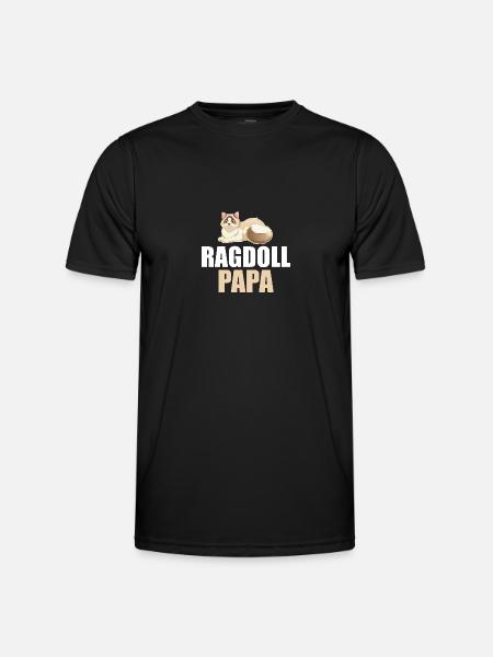 Ragdoll Cat Cat - T-shirt sport Homme - noir
