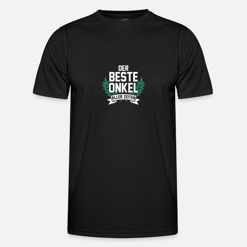 Bester Onkel - Männer Funktions-T-Shirt - Schwarz
