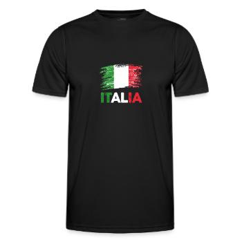 Italia Italian Italian Italy - Men's Functional T-Shirt - black - Front - AI Model Male 178 dark (178cm)