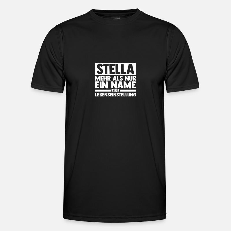 First name Stella - Men's Functional T-Shirt - black