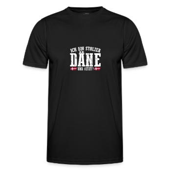 Danois Danemark - T-shirt sport Homme - noir - Devant - AI Model Male 178 dark (178cm)