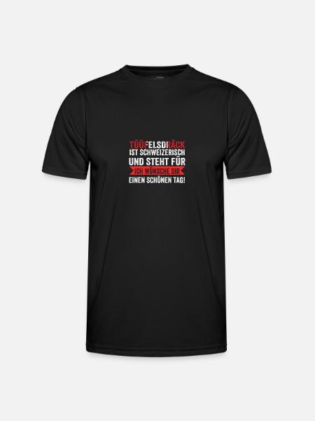 Suisse suisse - T-shirt sport Homme - noir