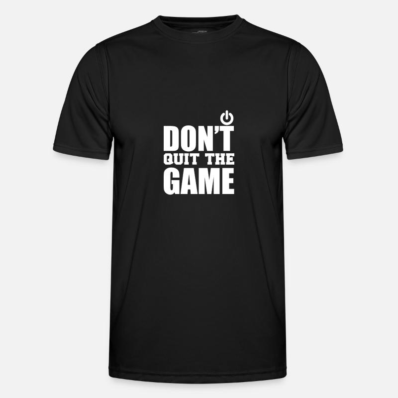 Non uscire dal gioco - Maglietta sportiva per uomo - nero