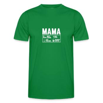 Mutter Muttertag Mama - Männer Funktions-T-Shirt - Kelly Green - Vorne - AI Model Male 178 dark (178cm)