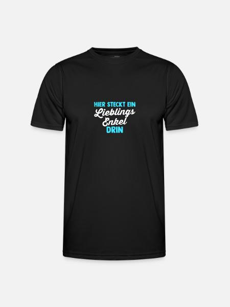 Enkel - Männer Funktions-T-Shirt - Schwarz