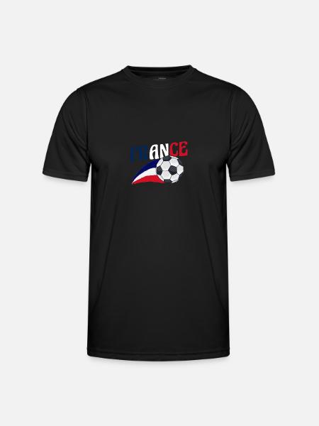 French French France - Men's Functional T-Shirt - black