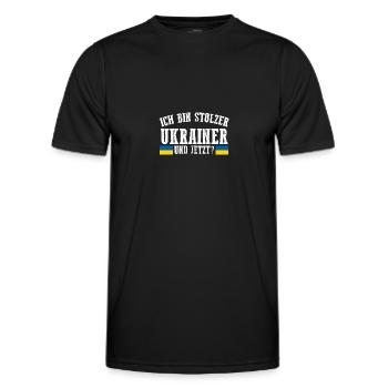 Ukrainer Ukraine - Männer Funktions-T-Shirt - Schwarz - Vorne - AI Model Male 178 dark (178cm)