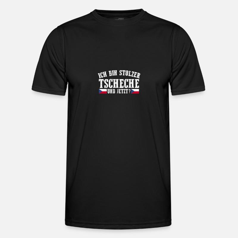 Tschechen Tschechisch Tschechien - Männer Funktions-T-Shirt - Schwarz