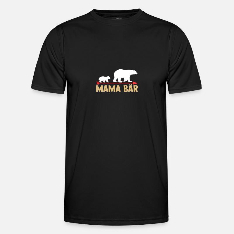 Mutter Mama Bär Männer Funktions-T-Shirt