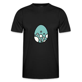 Dino Egg Baby - Men's Functional T-Shirt - black - Front - AI Model Male 178 dark (178cm)