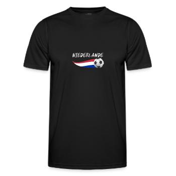 Pays-Bas Pays-Bas - T-shirt sport Homme - noir - Devant - AI Model Male 178 dark (178cm)