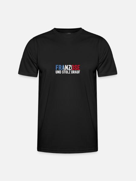 French French France - Men's Functional T-Shirt - black