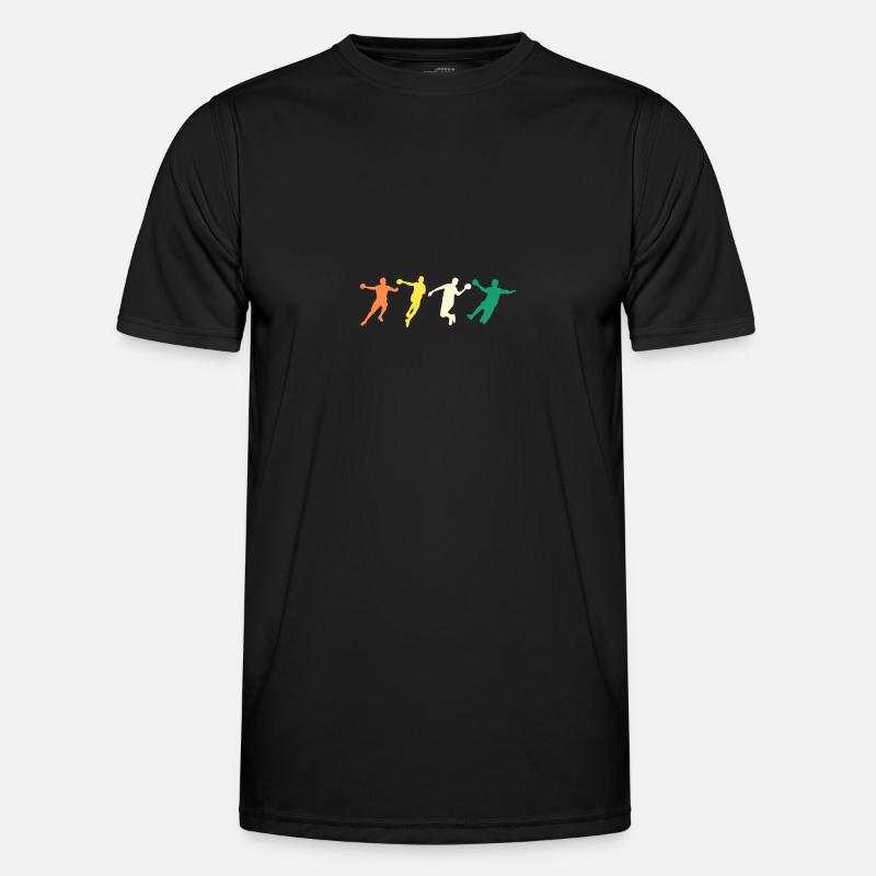 Handballer Evolution Handball - Männer Funktions-T-Shirt - Schwarz
