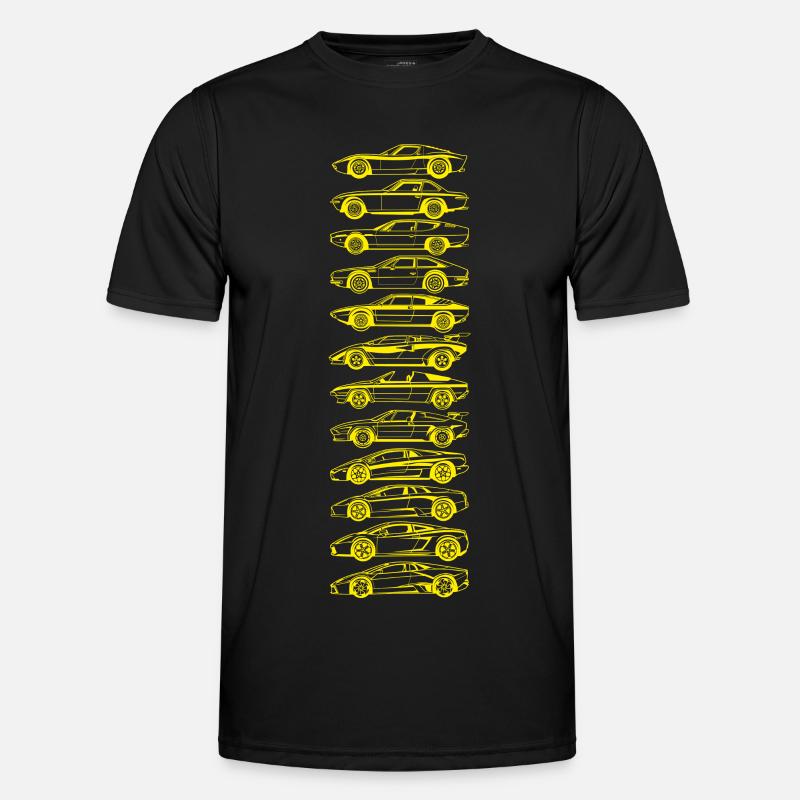 Lambo Evolution - Männer Funktions-T-Shirt - Schwarz