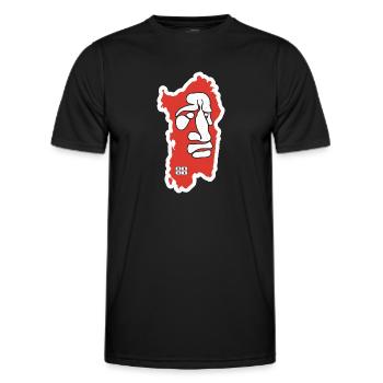 Italie Voyage Sardaigne Italienne Sardaigne - T-shirt sport Homme - noir - Devant - AI Model Male 178 dark (178cm)