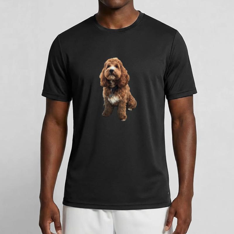Chiot chien Cavapoo mignon T-shirt sport Homme