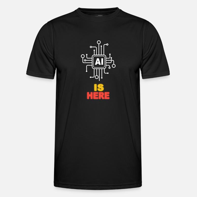 AI IS HERE - Men's Functional T-Shirt - black