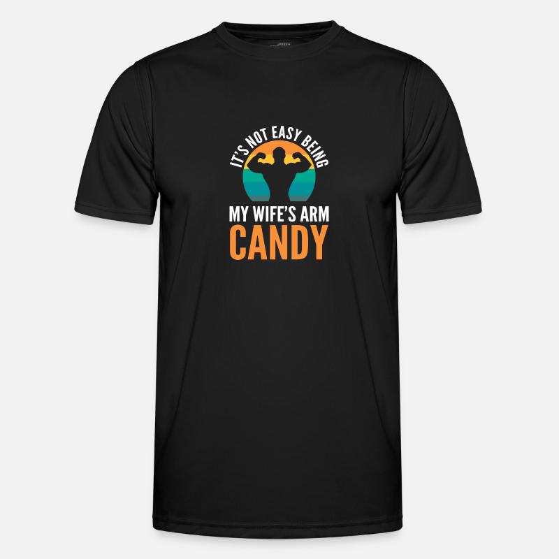 Arm Candy Ehemann - Männer Funktions-T-Shirt - Schwarz