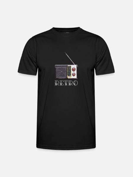 old radio - Men's Functional T-Shirt - black